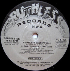 N.W.A. : Gangsta Gangsta (12", Maxi, SRC)
