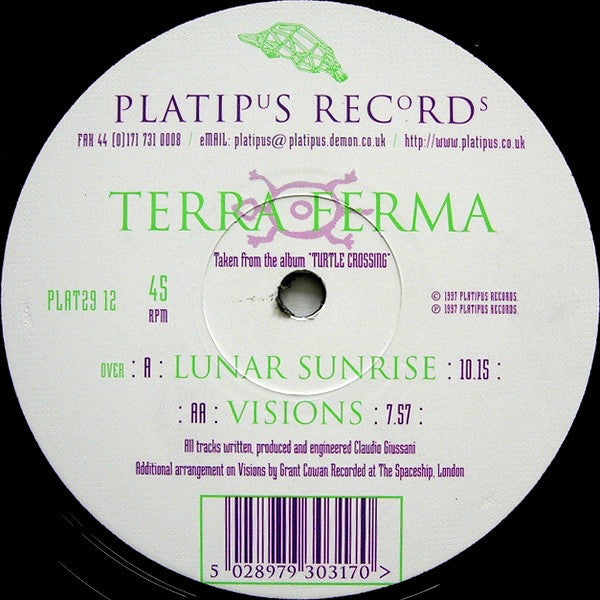 Terra Ferma : Lunar Sunrise / Visions (12")