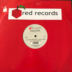 Digitek (3) : Don't Hold The Music Back / Sonic Boom (12")