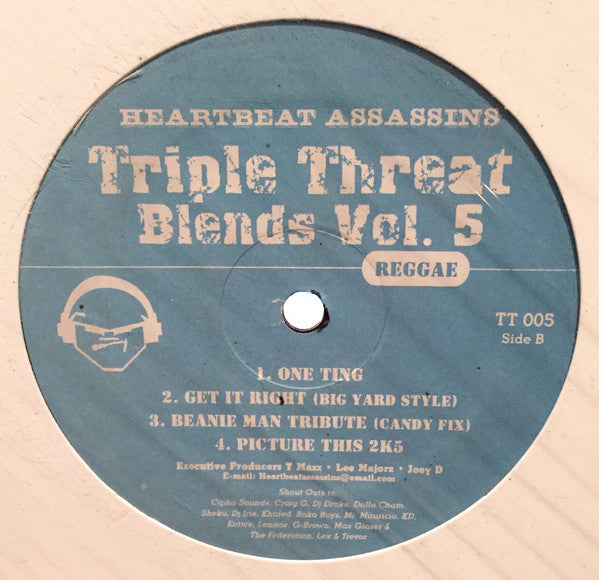Heartbeat Assassins : Triple Threat Blends Vol. 5 (12", Comp)