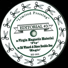 Ed Wizard & Disco Double Dee / Virgin Magnetic Material : Editorial #3 (12", Ltd)