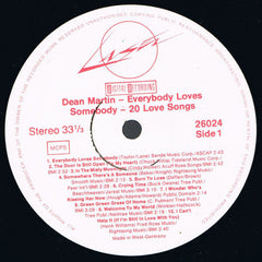 Dean Martin : Everybody Loves Somebody (20 Love Songs) (LP, Comp)