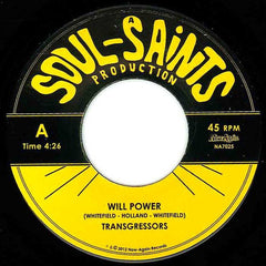 Transgressors : Will Power / Money For Born, Money For Die (7")