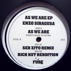 Enzo Siragusa : As We Are EP (12", EP)