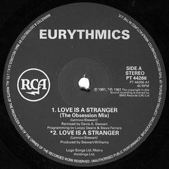 Eurythmics : Love Is A Stranger (12", Single)