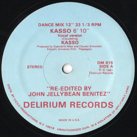 Kasso : Kasso (12")