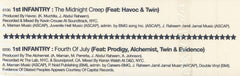 Alchemist Presents 1st Infantry : The Midnight Creep /  Fourth Of July (12", Maxi)