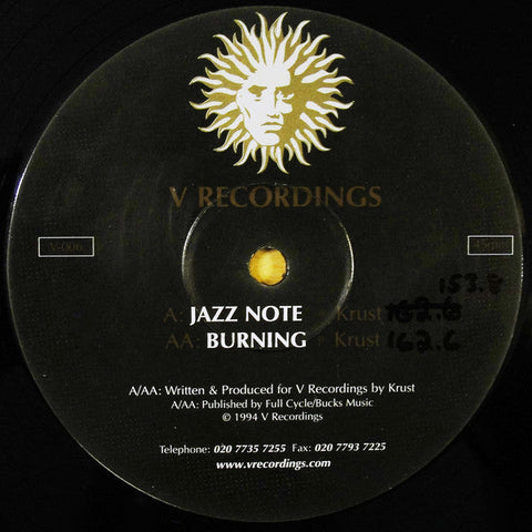 Krust : Jazz Note / Burning (12", RP)