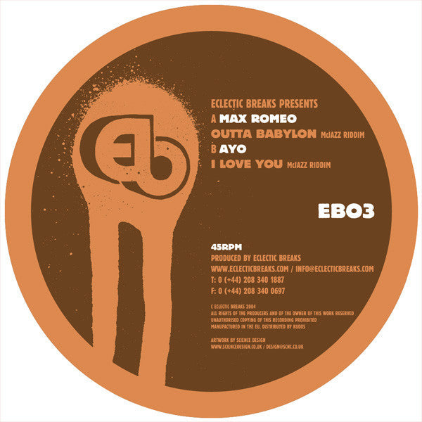 Max Romeo / Ayo (2) : Outta Babylon / I Love You (7")