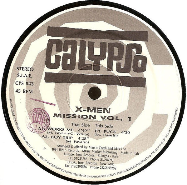 X Men (2) : Mission Vol. 1 (12")