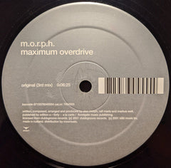 Alex M.O.R.P.H. : Maximum Overdrive (Remixes) (12")