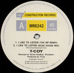 T-Coy : I Like To Listen (12")