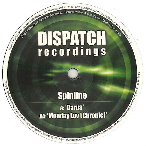 Spinline : Darpa / Monday Luv (Chronic) (12")
