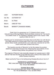 DJ Trax : Used By You / Serenity (Paradox Remix) (12", Promo, W/Lbl)