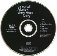 The Cannonball Adderley Quintet : Mercy, Mercy, Mercy! - Live At "The Club" (CD, Album, RE)