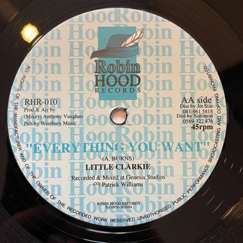 Little Clarkie : Youths Of The Future / Everything You Want (12")