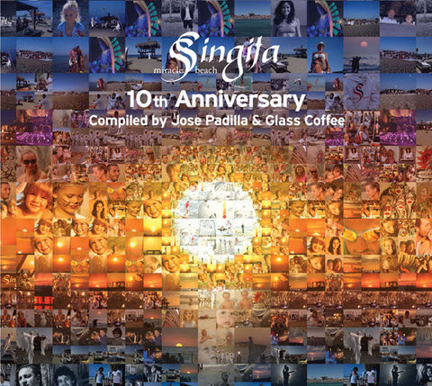 José Padilla, Glass Coffee : Singita Miracle Beach 10th Anniversary Compiled By José Padilla & Glass Coffee (2xCD, Comp)