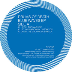 Drums Of Death : Blue Waves EP (12", EP)