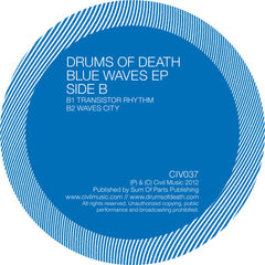 Drums Of Death : Blue Waves EP (12", EP)