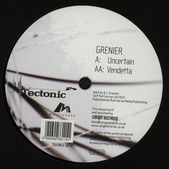 Dean J. Grenier : Uncertain / Vendetta (12")