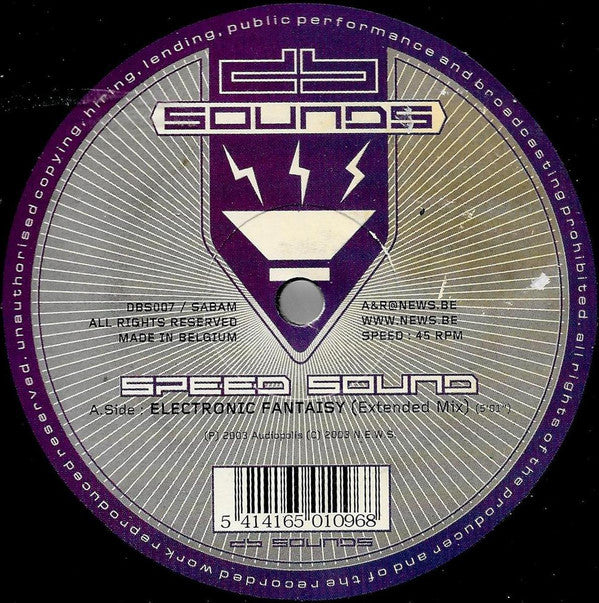 Speed Sound : Electronic Fantaisy (12")