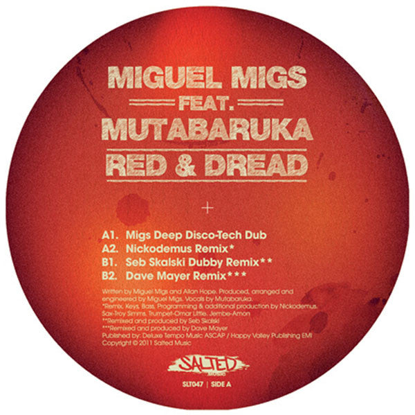 Miguel Migs feat Mutabaruka : Red & Dread (12")