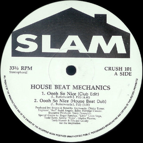 House Beat Mechanics : Oooh So Nice (12")