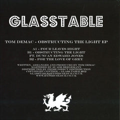 Tom Demac : Obstructing The Light EP (12", EP, Ltd, Pic)