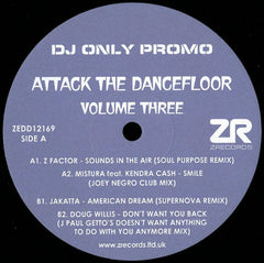 Various : Attack The Dancefloor Volume Three (12", Promo, Smplr)