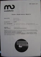 Florent Renard : Simple View EP (12", EP, W/Lbl)