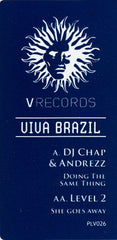 DJ Chap & Andrezz / Level 2 (2) : Viva Brazil (Drum & Bass Sessions) (12", Smplr)