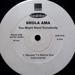Shola Ama : You Might Need Somebody (12", Promo)