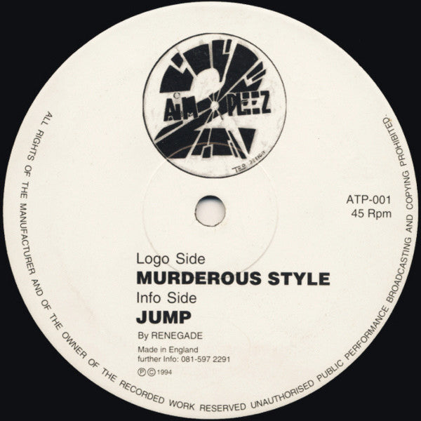 Renegade (5) : Murderous Style / Jump (12")