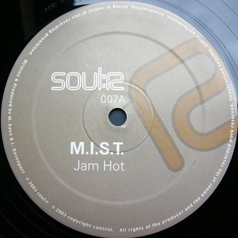 M.I.S.T. : Jam Hot / Outerspace (12", RP)