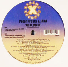 Peter Presta & Jana : Do It Mr DJ (12")