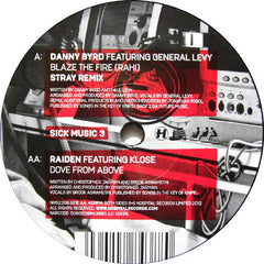 Danny Byrd / Raiden : Blaze The Fire (Rah!) (Stray Remix) / Dove From Above (7", Ltd)
