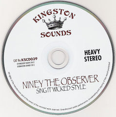 Niney The Observer : Sing It Wicked Style (CD, Comp)