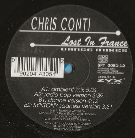 Chris Conti : Lost In France (Dance Mixes) (12")