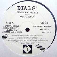 Dial 81 featuring Paul Randolph : Luminous Stasis (12")