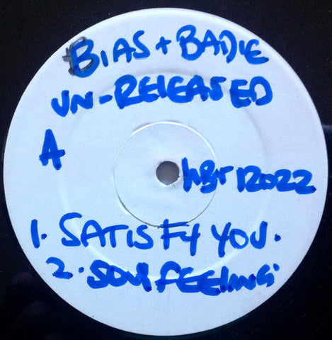 Carl Bias & Bernard Badie : Bias & Badie Unreleased (12", Promo, W/Lbl)