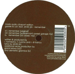 Gastek & Lello Di Franco Feat. Dmitri Sfc : Iremember (12")