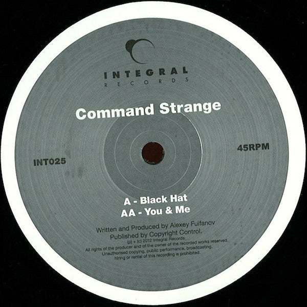 Command Strange : Black Hat / You & Me (12")