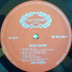 Dave Brubeck : Instant Brubeck (LP, Album, Mono, RE)