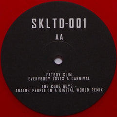 X-Press 2 / Fatboy Slim : Muzik Xpress (Eats Everything 20th Anniversary Remix) / Everybody Loves A Carnival (The Cube Guys + Analog People In A Digital World Remix) (12", Red)