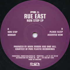 Rue East : Non Stop EP (12", EP)