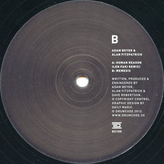 Adam Beyer & Alan Fitzpatrick : Human Reason (Len Faki Remix) / Memesis (12")