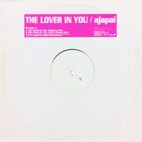 Ajapai : The Lover In You Promo 1 (12", W/Lbl)
