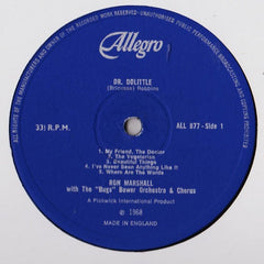 Ron Marshall With The "Bugs" Bower Orchestra & Chorus* : Songs From Doctor Dolittle  (LP)