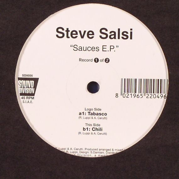 Steve Salsi : Sauces E.P. (12", EP, 1 o)