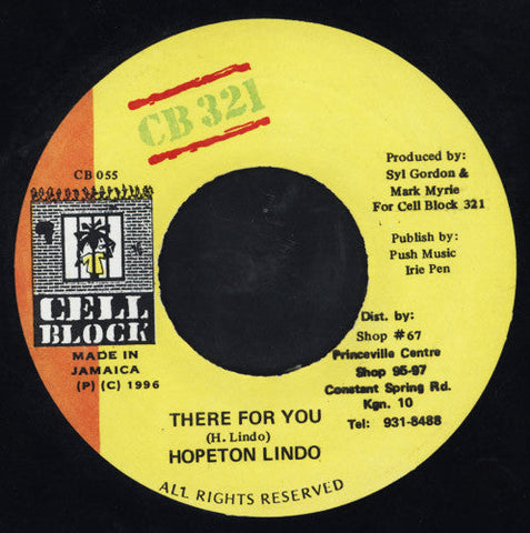 Hopeton Lindo : There For You (7")